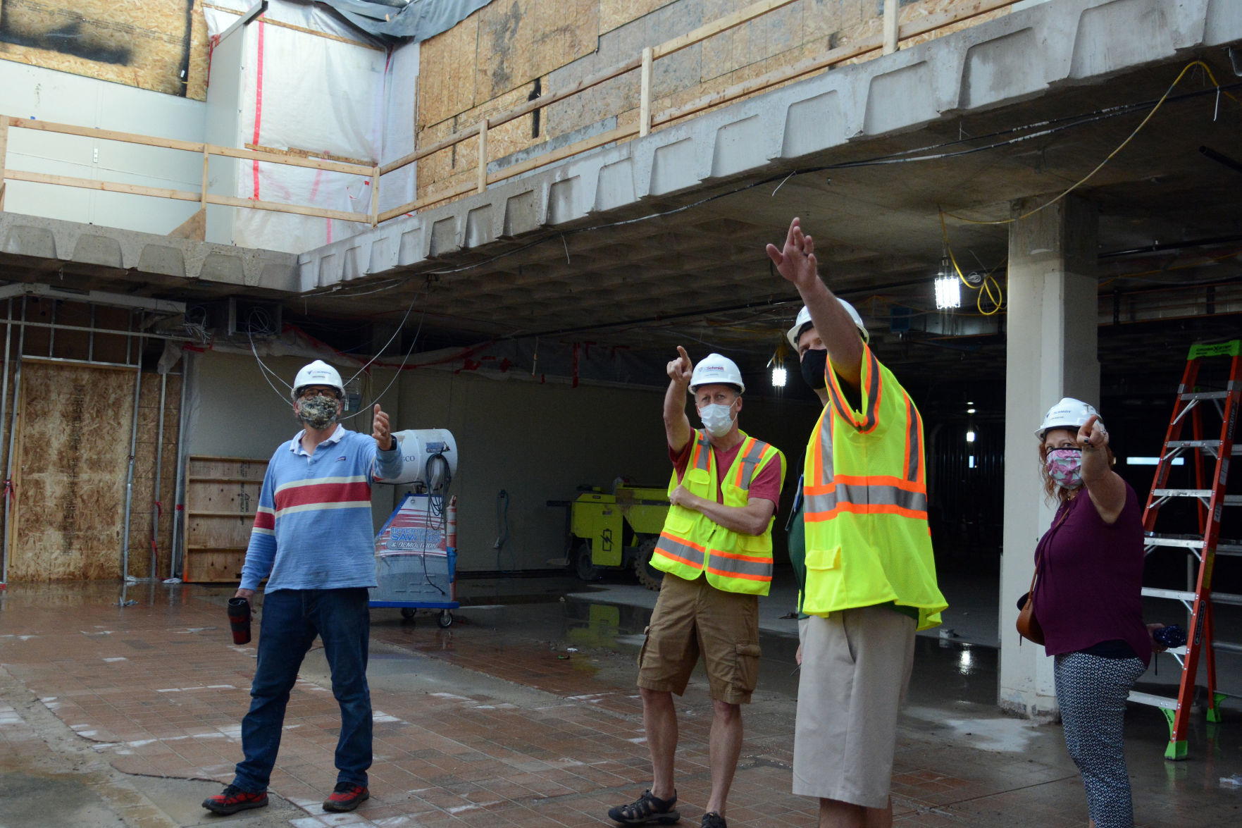 Baraboo middle school construction tour, June 23, 2020